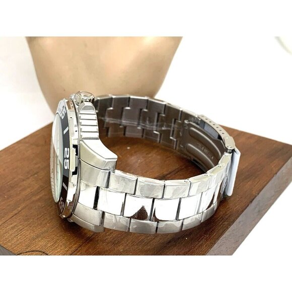 Oceanaut Men's Watch OC02911 Marletta Quartz Black Dial Silver Steel 48mm - Picture 10 of 15